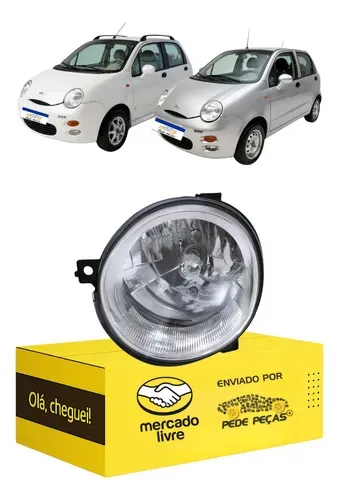 Farol Chery Qq 2011 2012 2013 2014 2015 Novo Le Esquerdo/motorista