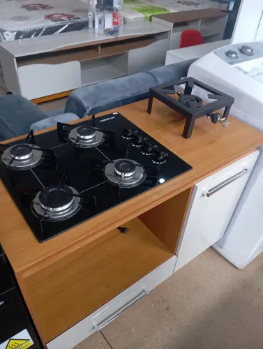 Balcão e fogão Cooktop novo 4 bocas