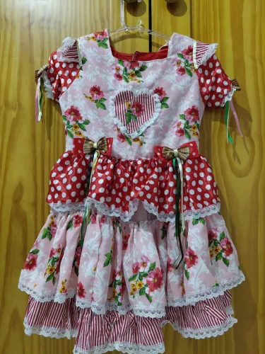 Vestido Caipira 10 a 12 anos