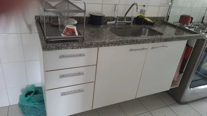 Pia com Cuba para cozinha