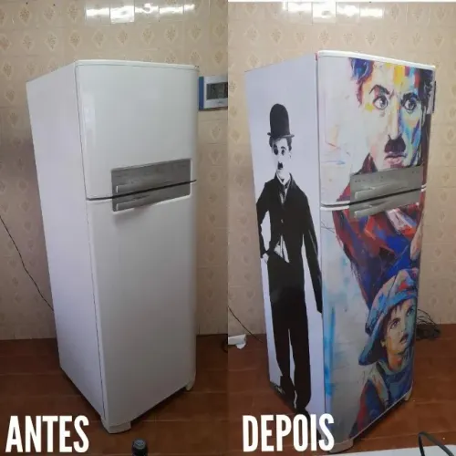 Envelopamento de geladeira (Personalizado)
