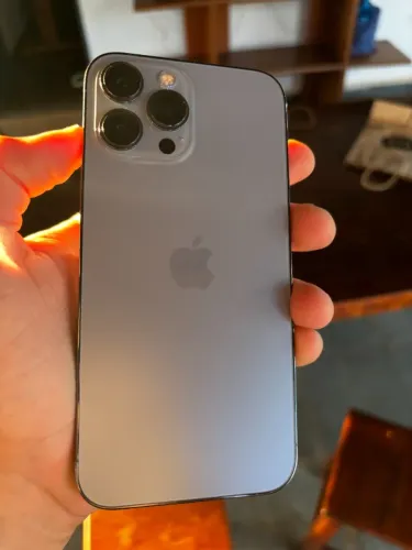 iPhone 13 PRO MAX 256gb Sierra Blue Impecável c/ Caixa, NF e Capinhas
