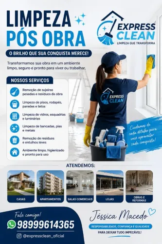 PÓS OBRA LIMPEZA 
