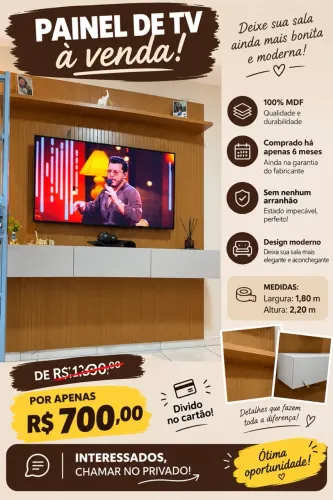 Vendo Painel Sala 100% MDF