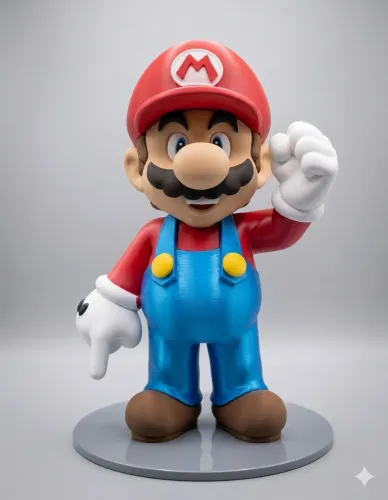 Super Mario Bros - Boneco Decorativo em Bioplástico (23cm)