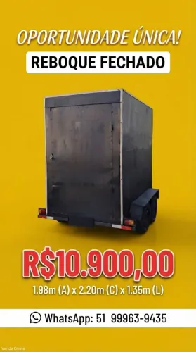 Reboque Fechado Trucado