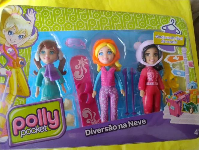 Boneca Polly Pocket Diversão na Neve - Mattel 