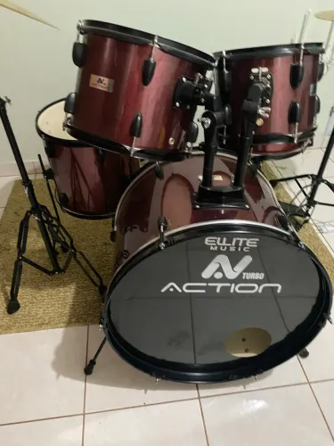 Bateria Acústica New Turbo - Modelo Action