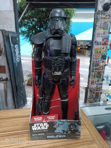 Figurine Star Wars Rogue One Big-Figs Death Trooper en boîte avec blasters 19 po