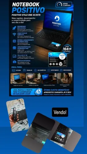 Vendo notebook semi novo/ em bom estado de uso.