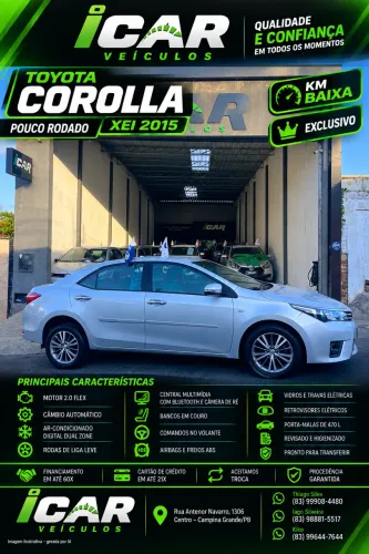 Toyota Corolla XEI 2.0 Flex 16V Aut. 2015