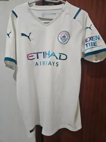 Camisa Manchester City Branca 21/22 Temporada 