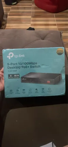 Switch TP-Link TL-SF1009P 9 Portas | 8 Portas PoE+ | Novo Lacrado