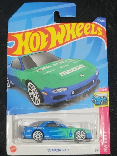 Hot Wheels 95 Mazda RX-7 Falken - HW Drift - Carrinho Miniatura 1/64 Lacrado