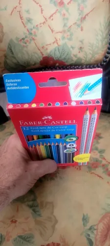 KIT 12 ECOLAPIS COLOR GRIP FABER CASTELL LACRADO