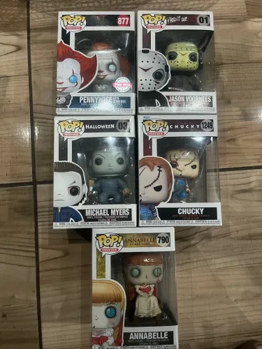 LOTE COM 5 FUNKO POP! DE TERROR | ORIGINAIS