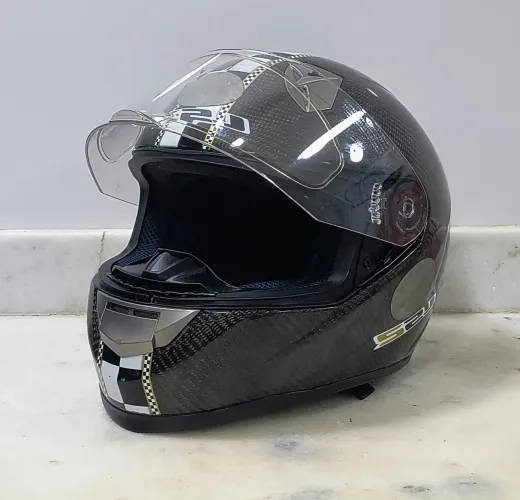Capacete Ls2 Vector FF800 em Fibra de Carbono + Narigueira Tamanho 56/58 - Zerado