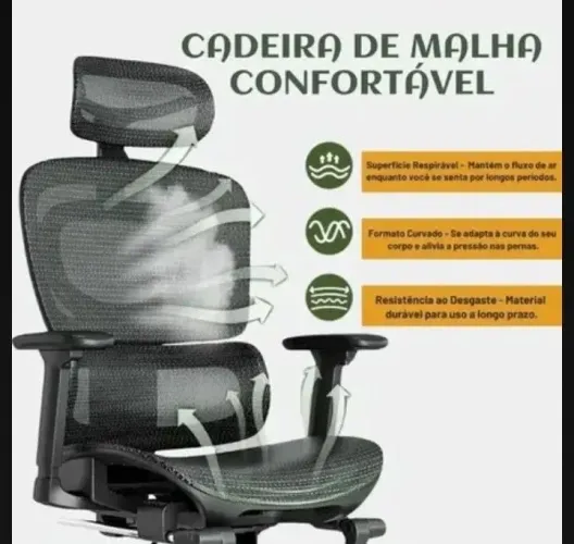 Cadeira ergonômica luvinco