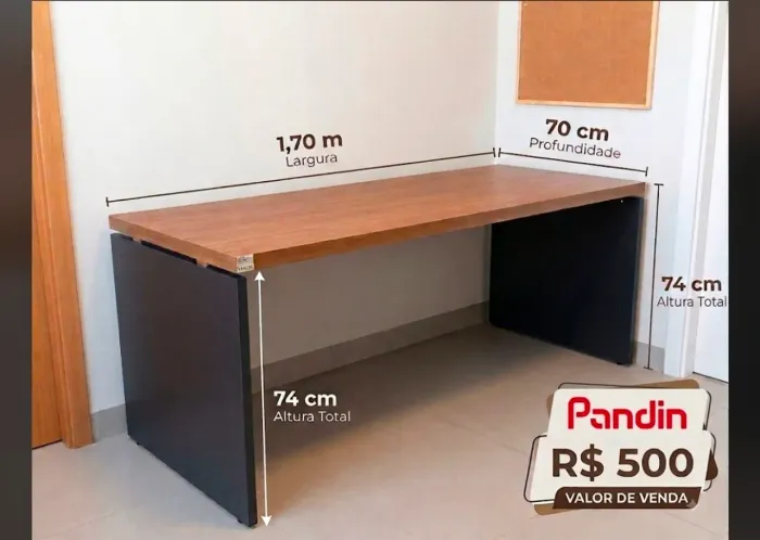 Escrivaninha Pandin - 1,70Lx0,70Px0,75A
