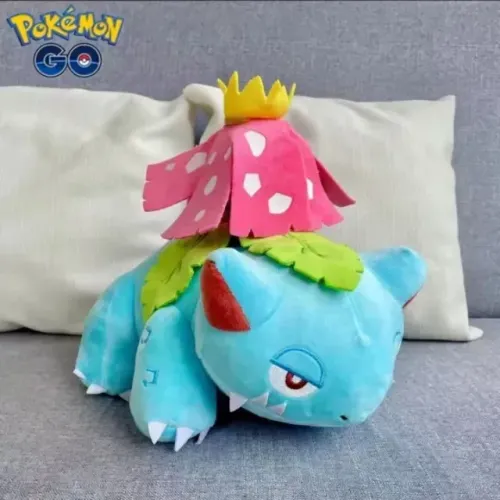 Pelúcia Pokémon Venossauro com Ventosa (Tamanho 23cm)