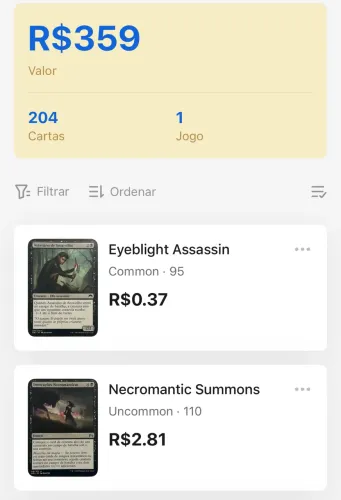Cartas Magic The Gathering (204 cartas) 2013-2015