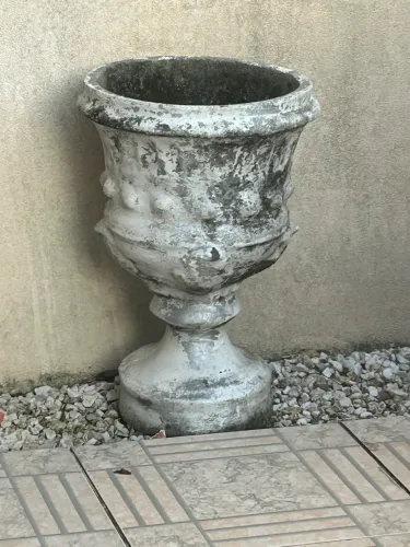 Vasos cimento flor 