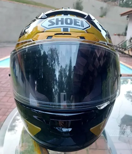 Shoei X-Spirit II Edição Black Gold - Viseira CW-1 Original + Pin-Lock