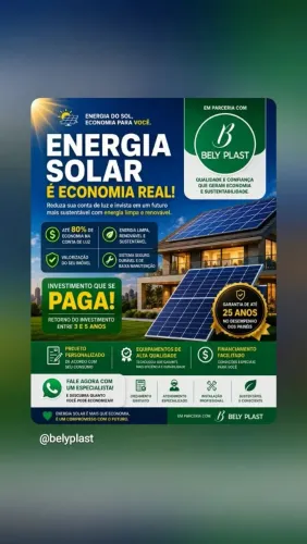 Placa Solar - Energia Solar - Soluções Elétricas