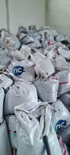 Areia com borracha para sintético