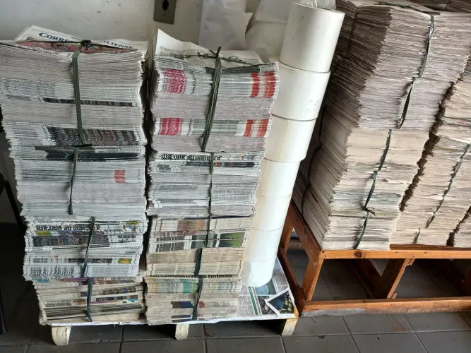 Jornais a partir de 7,00 o kg
