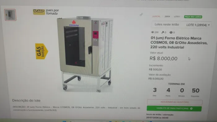 Forno de padaria