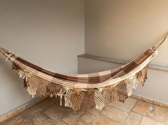 Rede De Dormir Casal Luxo Reforçada