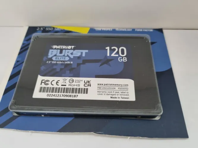 Ssd Disco Sólido Interno Sata Iii 2,5  120gb Burst Elite Patriot para Desktop ou Notebook