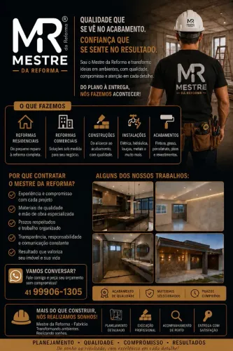 Construção - Reformas - Manutenção - Azulejista - Pedreiro 