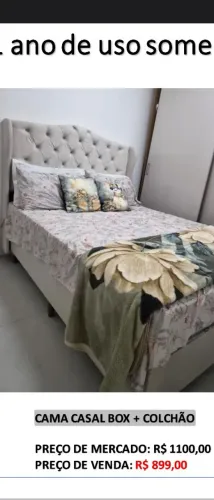 Cama casal com colchao