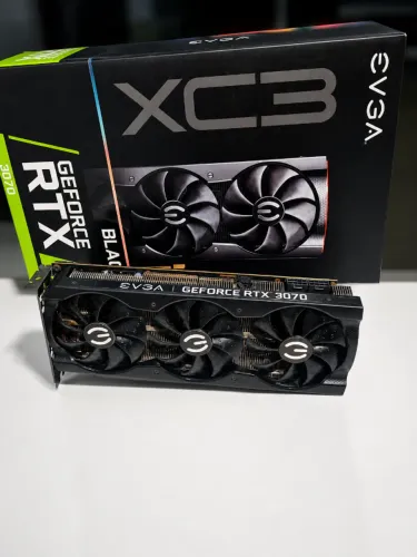 RTX 3070 EVGA XC3 Black 8GB - Excelente Estado