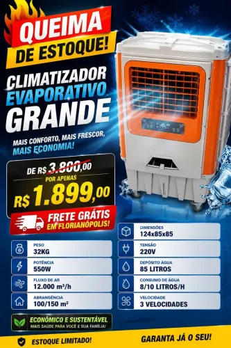 Climatizador 85L 3 velocidades