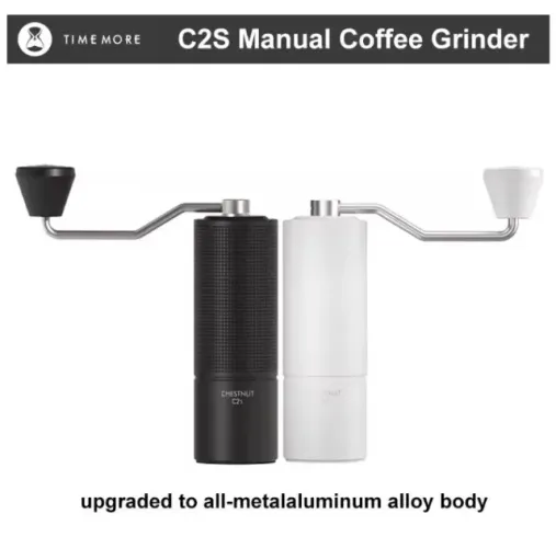 Moedor De Café Timemore Chestnut C2s (nova Versão) Branco ou Preto