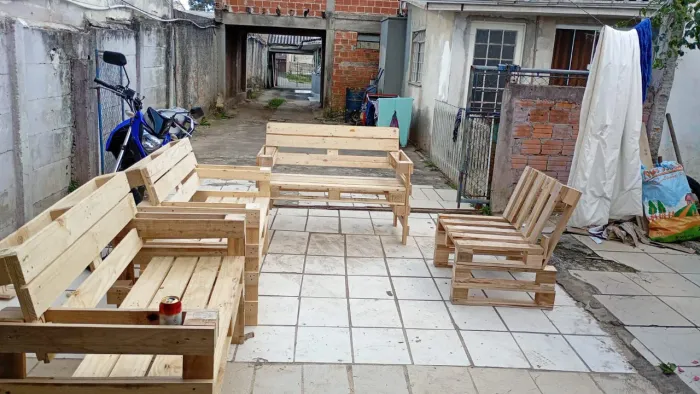 Sofá de pallets 