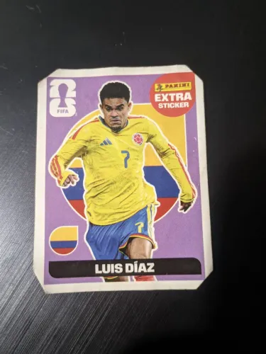 Figurinha da copa do mundo Extra Stocker roxa