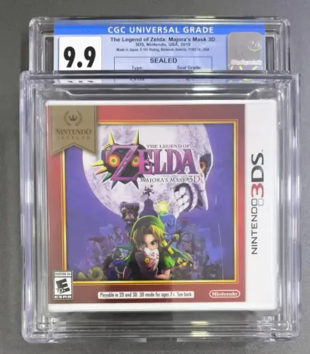 The Legend Of Zelda Majora's Mask 3D Nintendo 3DS Graduado CGC 9.9