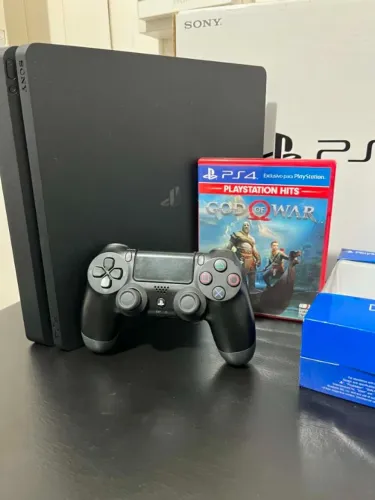 PS4 Slim 1TB - Seminovo/Lacrado de Fábrica (Com Caixa e Acessórios)
