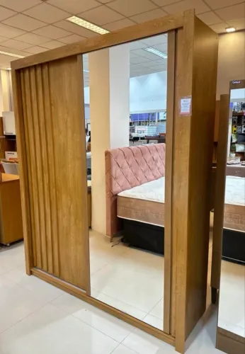 GUARDA ROUPA LUGANO COM ESPELHO MDF