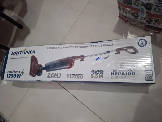 Aspirador Britania 1250w 2em1 (Dust off bas1250w)