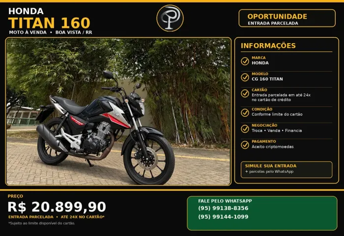? OPORTUNIDADE! MOTO POR R$ 19.000 À VISTA ? ACEITO CARTÃO DE CRÉDITO