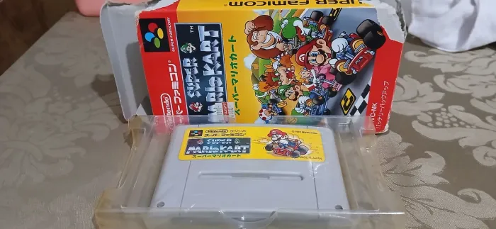 Cartucho Super Mário Kart Nintendo Super Famicom 