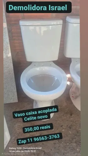 Vaso caixa acoplada Celite novo
