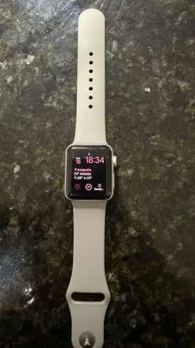 Apple Watch Series 3 GPS 38mm Prata + Carregador Original