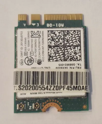 Placa WLAN Intel Wireless-N 7260 (802.11bgn)