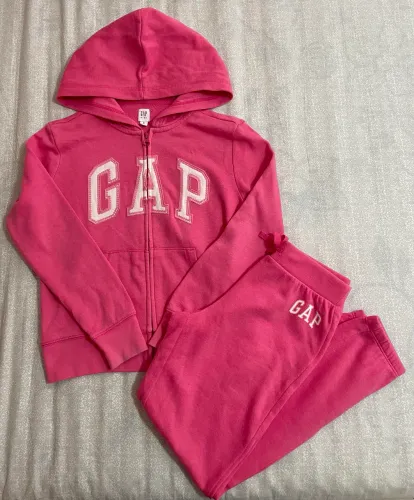 conjunto moletom gap kids tamanho 8 rosa